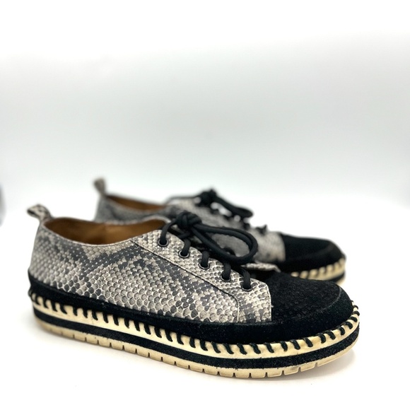 Five Tribe Women's Suede Leather Cheeky Snake‎ Sneakers Size 9 - Picture 3 of 16